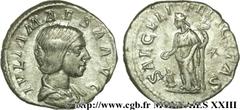 JULIA MAESA(+223 ou 226)Julia MوsaSœur de Julia Domna, mère de Julia Soémias et de Julia Mamée, grand-mère d'Elagabal et d'Alexandre Sévère - Augusta(218-223/226) Denier N° v23_0541    Date : 220-222 
