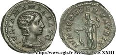 JULIA MAMEE(+235)Julia MamaeaFille de Julia Mوsa, mère d'Alexandre Sévère - Augusta(221-235) Denier N° v23_0552    Date : 222 Nom de l'atelier : Rome Métal : argent Diamètre : 19,5mm Axe des coins : 6