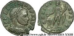 LICINIUS Ier(11/08/308-09/324)Valerius Licinianus Licinius Follis ou nummus N° v23_0617    Date : 313 Nom de l'atelier : Toscane et Ombrie, Ostie Métal : cuivre Diamètre : 21mm Axe des coins : 11h. Po
