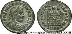 CONSTANTIN II(1/03/317-04/340)Flavius Claudius Julius ConstantinusCésar(1/03/317-9/09/337) Centenionalis ou nummus N° v23_0624    Date : 326-327 Nom de l'atelier : Europe, Héraclée (Heraclea) Métal : 