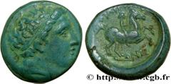 MACEDONIA - MACEDONIAN KINGDOM - PHILIP II Type : Unité  Date : c. 349-336 AC.  Mint name / Town : Macédoine, Amphipolis  Metal : copper  Diameter : 17,5  mm Orientation dies : 7  h. Weight : 5,79  g.