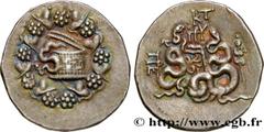 MYSIA - PERGAMON Type : Cistophore  Date : c. 123-100 AC.  Mint name / Town : Pergame, Mysie  Metal : silver  Diameter : 26,5  mm Orientation dies : 12  h. Weight : 12,63  g. Rarity : R1  Obverse lege