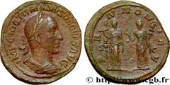 TRAJAN DECIUS Type : Sesterce  Date : 250  Mint name / Town : Rome  Metal : copper  Diameter : 30,5  mm Orientation dies : 6  h. Weight : 17,10  g. Rarity : R1  Officine : 3e  Obverse legend : IMP C M
