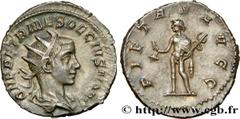HERENNIUS ETRUSCUS Type : Antoninien  Date : 250  Mint name / Town : Rome  Metal : billon  Millesimal fineness : 400  ‰ Diameter : 21,5  mm Orientation dies : 6  h. Weight : 3,70  g. Rarity : R1  Offi