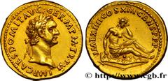 DOMITIANUS Type : Aureus  Date : 87  Mint name / Town : Rome  Metal : gold  Millesimal fineness : 1000  ‰ Diameter : 20  mm Orientation dies : 6  h. Weight : 7,63  g. Rarity : R3  Obverse legend : IMP