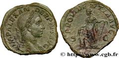 SEVERUS ALEXANDER Type : Sesterce  Date : 234  Mint name / Town : Rome  Metal : copper  Diameter : 31  mm Orientation dies : 1  h. Weight : 21,81  g. Officine : 5e  Obverse legend : IMP ALEXAN-DER PIV