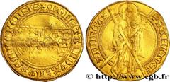 Foreign coins (before 1795) LUXEMBOURG - DUCHY OF LUXEMBOURG - PHILIPPE THE GOOD Florin s.d. R3 gold (23,5mm, 3,50g, 3h) Obverse : + mOnETAx nOVAx LVXEmBORENSIS Écus accolés de Bourgogne et de Luxembo
