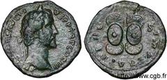 ANTONIN LE PIEUX(25/02/138-7/03/161)Titus Aurelius Fulvus Boionius Arrius AntoninusAuguste(10/07/138-7/03/161) As, (MB, ئ 27) N° v11_0267    Date : 144 Nom de l'atelier : Rome Métal : cuivre Diamètre 