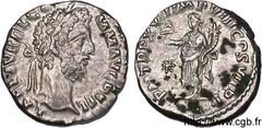 COMMODE(166-31/12/192)Lucius Aurelius CommodusAuguste(17/03/180-31/12/192) Denier N° v11_0282    Date : 192 Nom de l'atelier : Rome Métal : argent Diamètre : 17mm Axe des coins : 6h. Poids : 2,90g. De