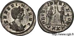 SEVERINE(+ après 275)Ulpia SeverinaFemme d'Aurélien - Augusta(274-275) Aurelianus N° v11_0373    Date : novembre 274 - août 275 Nom de l'atelier : Italie, Ticinum (Pavie) Métal : billon Diamètre : 21,
