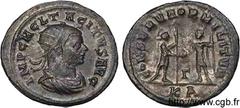 TACITE(11-12/275-06/276)Marcus Claudius Tacitus Aurelianus N° v11_0377    Date : 276 Nom de l'atelier : Mysie, Cyzique Métal : billon Diamètre : 22mm Axe des coins : 6h. Poids : 3,73g. Degré de rareté