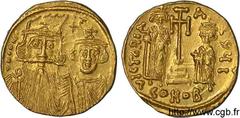 CONSTANS II(09/641-15/07/668) Solidus N° v11_0553    Date : 659-661 Nom de l'atelier : Constantinople Métal : or Diamètre : 19mm Axe des coins : 6h. Poids : 4,45g. Degré de rareté : R1 Etat de conserv