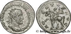 Coinage from the military crisis VOLUSIAN Antoninien Augustus 252-253 Antioche R2 billon (22mm, 4,02g, 12h) Obverse : IMP C V AF GAL VEND VOLVSIANO AVG// .. Buste de Volusien, tête radiée, à droite, a
