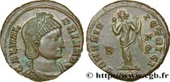 Coinage from the Tetrarchy and Constantine I GALERIA VALERIA Follis ou nummus Daughter of Diocletian, wife of Galerius - Augusta 308-310 Alexandrie R1 copper (24mm, 7,25g, 11h) Obverse : GAL VAL-ERIA 