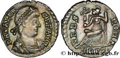 Coinage of the Late Empire VALENS Silique 367-375 Trèves R1 silver (18mm, 2,05g, 12h) Obverse : D N VALEN-S P F AVG Buste diadémé, drapé et cuirassé de Valens à droite vu de trois quarts en avant (A'a