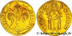 Foreign coins BELGIQUE - FAUQUEMONT (VALKENBOURG) - RENAUD DE SCHONFORST Florin n.d. Valkenbourg (Fauquemont) R3 gold (21mm, 3,54g, 1h) Obverse : + RN'. D'. D'. - VALKE'B' Grande fleur de lis épanouie