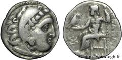 ROYAUME DE MACEDOINE - ANTIGONE LE BORGNE(323-301 avant J.-C.)Monnayage au nom et au type d'Alexandre III le Grand Drachme N° v24_0063    Date : c. 319-310 AC. Nom de l'atelier : Ionie, Colophon Métal