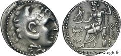 IONIE - MILET(IIIe - IIe siècles avant J.-C.)Monnayage civique au nom et au type d'Alexandre III Tétradrachme N° v24_0096    Date : c. 190-165 AC. Nom de l'atelier : Ionie, Milet Métal : argent Diamèt