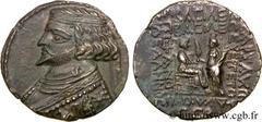 ROYAUME PARTHE - PHRAATES IV(38-2 avant J.-C.) Tétradrachme N° v24_0129    Date : c. août 35 AC. Nom de l'atelier : Séleucie du Tigre Métal : billon Diamètre : 27,5mm Axe des coins : 12h. Poids : 14,6