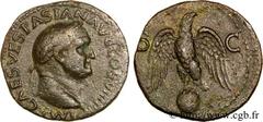 VESPASIEN(1/07/69-24/06/79)Titus Flavius Sabinus Vespasianus As, (MB, ئ 27) N° v24_0290    Date : 77-78 Nom de l'atelier : Gaule, Lugdunum, Lyon Métal : bronze Diamètre : 26,5mm Axe des coins : 6h. Po
