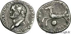 TITUS(1/07/69-13/09/81)Titus Flavius VespasianusAuguste(24/06/79-13/09/81) Denier N° v24_0295    Date : 79 Nom de l'atelier : Rome Métal : argent Diamètre : 17mm Axe des coins : 5h. Poids : 2,95g. Deg