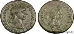 TRAJAN(27/10/97-8/08/117)Marcus Ulpius TraianusAuguste(25/01/98-8/08/117) Dupondius, (MB, ئ 28) N° v24_0326    Date : 101 Nom de l'atelier : Rome Métal : bronze Diamètre : 27,5mm Axe des coins : 6h. P