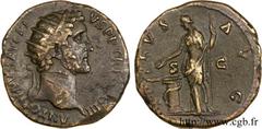 ANTONIN LE PIEUX(25/02/138-7/03/161)Titus Aurelius Fulvus Boionius Arrius AntoninusAuguste(10/07/138-7/03/161) Dupondius, (MB, ئ 26) N° v24_0369    Date : 144 Nom de l'atelier : Rome Métal : bronze Di