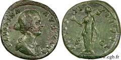 FAUSTINE JEUNE(+175)Annia Galeria FaustinaAugusta(146-175) Sesterce, (GB, ئ 31) N° v24_0399    Date : 157-161 Nom de l'atelier : Rome Métal : cuivre Diamètre : 31mm Axe des coins : 12h. Poids : 20,45g