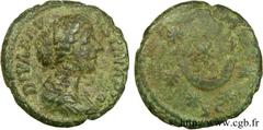 DIVA FAUSTINA(+175)Annia Galeria FaustinaConsécration de Marc Aurèle As, (MB, ئ 25) N° v24_0406    Date : 176 Nom de l'atelier : Rome Métal : bronze Diamètre : 25mm Axe des coins : 6h. Poids : 10,60g.