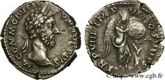 COMMODE(166-31/12/192)Lucius Aurelius CommodusAuguste(17/03/180-31/12/192) Denier N° v24_0419    Date : 183 Nom de l'atelier : Rome Métal : argent Diamètre : 18mm Axe des coins : 6h. Poids : 3,24g. De