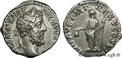 COMMODE(166-31/12/192)Lucius Aurelius CommodusAuguste(17/03/180-31/12/192) Denier N° v24_0420    Date : 190 Nom de l'atelier : Rome Métal : argent Diamètre : 17mm Axe des coins : 11h. Poids : 2,91g. D