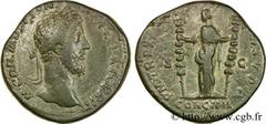 COMMODE(166-31/12/192)Lucius Aurelius CommodusAuguste(17/03/180-31/12/192) Sesterce, (GB, ئ 30) N° v24_0421    Date : 186 Nom de l'atelier : Rome Métal : bronze Diamètre : 30mm Axe des coins : 12h. Po
