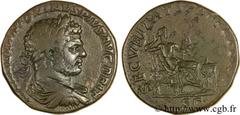 CARACALLA(27/05/196-8/04/217)Marcus Aurelius AntoninusAuguste(4/02/211-8/04/217) Sesterce, (GB, ئ 29) N° v24_0460    Date : 213 Nom de l'atelier : Rome Métal : bronze Diamètre : 28,5mm Axe des coins :