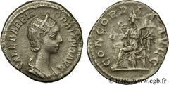 ORBIANE(225)Sallustia Barbia OrbianaFemme d'Alexandre Sévère Denier N° v24_0514    Date : 225 Nom de l'atelier : Rome Métal : argent Diamètre : 19mm Axe des coins : 6h. Poids : 3,06g. Degré de rareté 