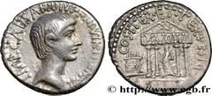 OCTAVIAN Type : Denier  Date : printemps - été  Date : c. 36 AC.  Mint name / Town : Rome ou Italie  Metal : silver  Millesimal fineness : 950  ‰ Diameter : 17,5  mm Orientation dies : 6  h. Weight : 