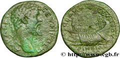 SEPTIMIUS SEVERUS Type : Tetrassarion  Date : c. 196  Mint name / Town : Périnthe, Thrace  Metal : copper  Diameter : 30  mm Orientation dies : 12  h. Weight : 14,92  g. Rarity : R2  Obverse legend : 