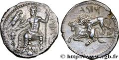 CILICIA - TARSUS - MAZAEUS SATRAP Type : Statère  Date : c. 340 AC.  Mint name / Town : Tarse  Metal : silver  Diameter : 23,5  mm Orientation dies : 5  h. Weight : 10,97  g. Obverse legend : (BLTRZ, 