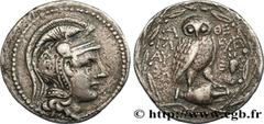 ATTICA - ATHENS Type : Tétradrachme stéphanophore  Date : c. 138-137 AC.  Mint name / Town : Athènes, Attique  Metal : silver  Diameter : 33  mm Orientation dies : 12  h. Weight : 16,04  g. Rarity : R