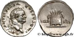VESPASIAN Type : Denier  Date : juillet 77 - décembre 78  Date : 77-78  Mint name / Town : Rome  Metal : silver  Millesimal fineness : 900  ‰ Diameter : 18  mm Orientation dies : 6  h. Weight : 3,37  