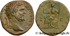 SEPTIMIUS SEVERUS Type : Dupondius  Date : 195  Mint name / Town : Rome  Metal : silver  Diameter : 23,5  mm Orientation dies : 12  h. Weight : 7,89  g. Rarity : R2  Officine : 2e  Obverse legend : L 