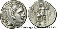 IONIE - MILET(300-250 avant J.-C.)Monnayage civique au nom et au type d'Alexandre III Tétradrachme N° v25_0090    Date : c. 320-300 AC Nom de l'atelier : Milet Métal : argent Diamètre : 28mm Axe des c