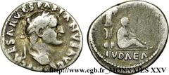 VESPASIEN(1/07/69-24/06/79)Titus Flavius Sabinus Vespasianus Denier N° v25_0233    Date : 70 Nom de l'atelier : Rome Métal : argent Diamètre : 17mm Axe des coins : 6h. Poids : 2,93g. Degré de rareté :