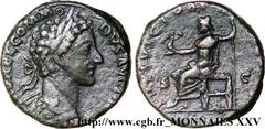 COMMODE(166-31/12/192)Lucius Aurelius CommodusCo-empereur avec Marc-Aurèle(176-180) Sesterce, (GB, ئ 28) N° v25_0305    Date : 180 Nom de l'atelier : Rome Métal : bronze Diamètre : 27,5mm Axe des coin
