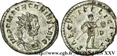 CARIN(10/282-09/285)Marcus Aurelius CarinusAuguste(03/283-09/285) Aurelianus N° v25_0427    Date : 01-03/283 Nom de l'atelier : Gaule, Lyon Métal : billon Diamètre : 22,5mm Axe des coins : 12h. Poids 