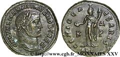 MAXIMIN II DAIA(1/05/305-04/313)Caius Galerius Valerius MaximinusCésar(1/05/305-310) Follis ou nummus N° v25_0445    Date : 308-309 Nom de l'atelier : Egypte, Alexandrie Métal : cuivre Diamètre : 24mm