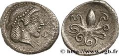 Greek Coins SICILY - SYRACUSE Type : Litra  Date : c. 466-460 AC.  Mint name / Town : Syracuse, Sicile  Metal : silver  Diameter : 12  mm Orientation dies : 12  h. Weight : 0,71  g. Rarity : R2  Obver