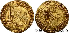 World coins SPANISH NETHERLANDS - DUCHY OF BRABANT - CHARLES V Type : Florin d’or Karolus  Date : (1521-1540)  Date : n.d.  Mint name / Town : Anvers  Quantity minted : 1740228  Metal : gold  Millesim