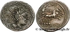 Roman coins LUCILIA Type : Denier  Date : 101 AC.  Mint name / Town : Rome  Metal : silver  Millesimal fineness : 950  ‰ Diameter : 20  mm Orientation dies : 6  h. Weight : 3,95  g. Obverse legend : P
