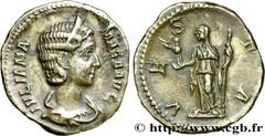 Roman coins JULIA MAMAEA Type : Denier  Date : 226  Mint name / Town : Rome  Metal : silver  Millesimal fineness : 500  ‰ Diameter : 19,5  mm Orientation dies : 6  h. Weight : 2,96  g. Officine : 6e  
