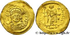 Byzantine coins JUSTINIAN I Type : Solidus  Date : 542-565  Mint name / Town : Constantinople  Metal : gold  Millesimal fineness : 1000  ‰ Diameter : 21,5  mm Orientation dies : 6  h. Weight : 4,52  g